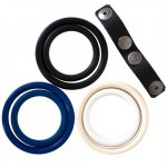Nickel Free Interchangeable Dual Cock Ring Set Sex Toy