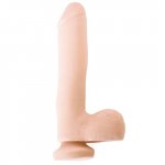 Basix 10 Dong wSuction Cup - Flesh Sex Toy